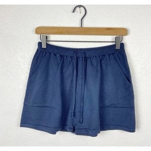 🖤 3/$25 SALE!! Unbranded navy cozy knit pull on shorts